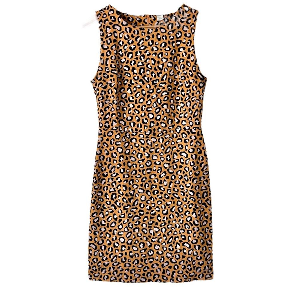 H&M Leopard Print Mini Dress Size Small
